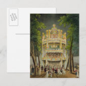 Vauxhall tuinen, 1808 briefkaart (Voorkant / Achterkant)