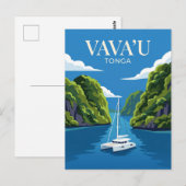 Vava'u-eilanden Tonga Briefkaart (Voorkant / Achterkant)