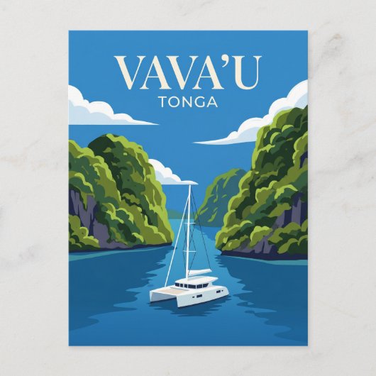 Vava'u-eilanden Tonga Briefkaart (Voorkant)