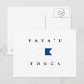 Vava'u Tonga Alpha Dive Flag Briefkaart (Voorkant / Achterkant)