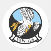 VAW-126 Seahawks Ronde Sticker (Voorkant)