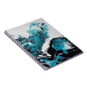 Vawes abstracte Spiraal Foto Notitieboek (Rechterzijde)