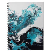 Vawes abstracte Spiraal Foto Notitieboek (Voorkant)