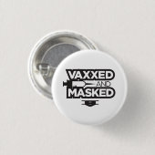 VAX en MASK ME! Ronde Button 3,2 Cm (Voorkant /achterkant)