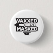 VAX en MASK ME! Ronde Button 3,2 Cm (Voorkant)
