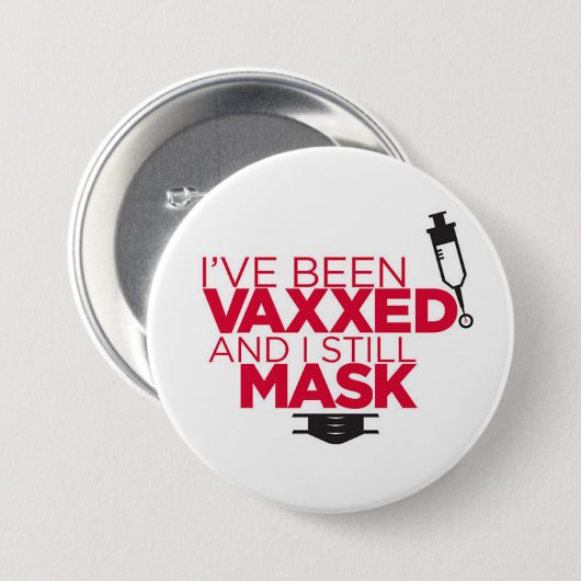 VAX en MASK ME! Ronde Button 7,6 Cm (Voorkant /achterkant)
