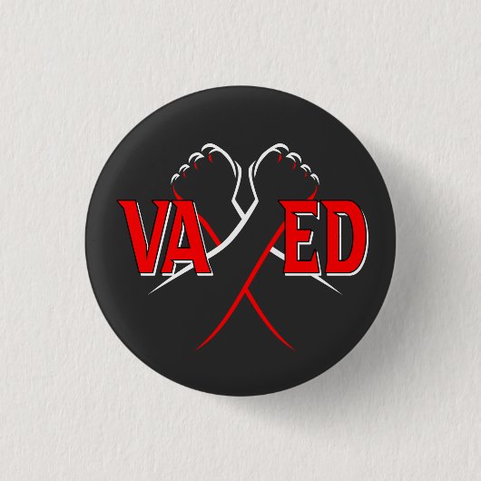 VAXED - Ik ben ingeënt tegen COVID-19 Ronde Button 3,2 Cm (Voorkant)