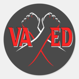 VAXED - Ik ben ingeënt tegen COVID-19 Ronde Sticker