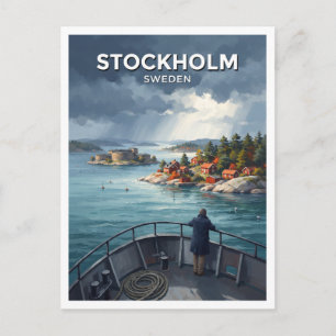 Vaxholm en Stockholm Archipel Zweden Souvenir Briefkaart