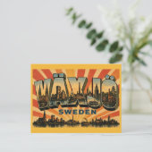 Växjö Zweden Meren & Ruïnes Briefkaart (Staand voorkant)