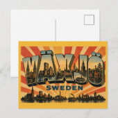 Växjö Zweden Meren & Ruïnes Briefkaart (Voorkant / Achterkant)