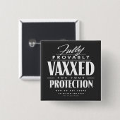 Vaxxed-Button Vierkante Button 5,1 Cm (Voorkant /achterkant)