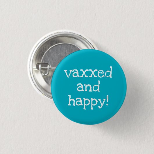 Vaxxed en blij speldje (Voorkant /achterkant)