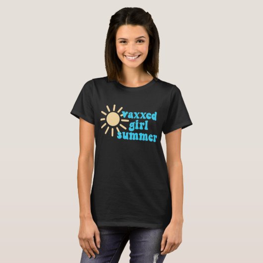 Vaxxed Girl Summer Sun  T-shirt (Voorkant volledig)