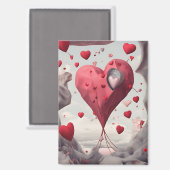 Vay mag heart magneet (Voorkant / Achterkant)