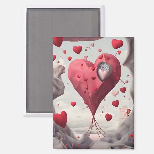 Vay mag heart magneet (Voorkant / Achterkant)