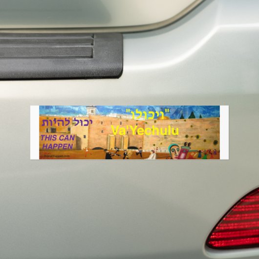 Va'yechulu Bumpersticker (Op auto)
