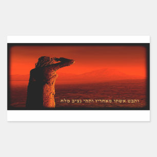 Vayeira - Lot's vrouw Rechthoekige Sticker