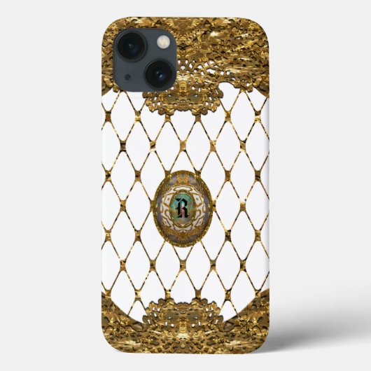 Vaylecourt Elegant Monogram Case-Mate iPhone Case (Achterkant)