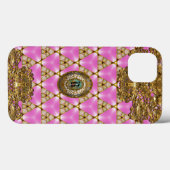 Vaylecourt Elegant Monogram Case-Mate iPhone Case (Achterkant (horizontaal))