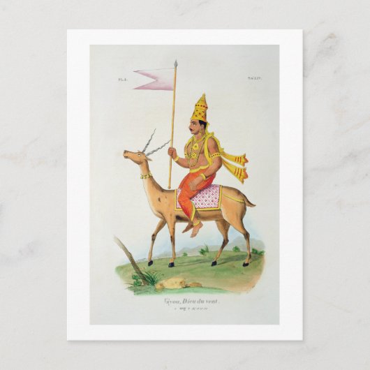 Vayu, gegraveerd door C. de Motte (1785-1836) (kle Briefkaart (Voorkant)