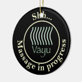 Vayu (ruimte) Massage bezig Deur Bord Keramisch Ornament (Links)