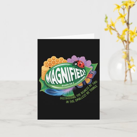 VBS 2025 Vergroot Kleinste Insecten Avontuur VBS Kaart (Gele Bloem)