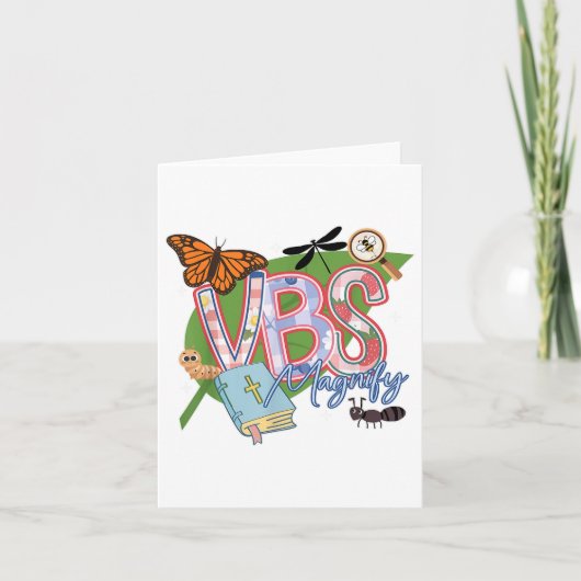 VBS 2025 Vergroot Kleinste Insecten Christelijk Ps Kaart (Voorkant)