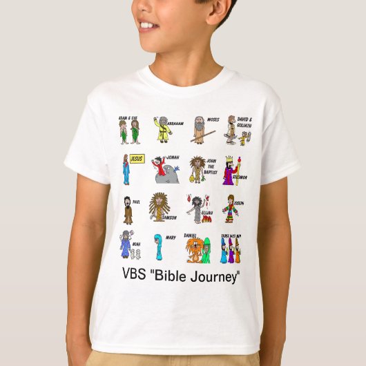 VBS Bijbelreis Shirt voor kinderen (Voorkant)
