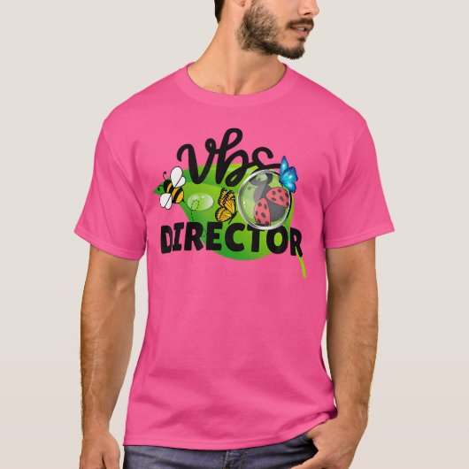 VBS-directeur vergroot kleinste insectenavontuur T-shirt (Voorkant)