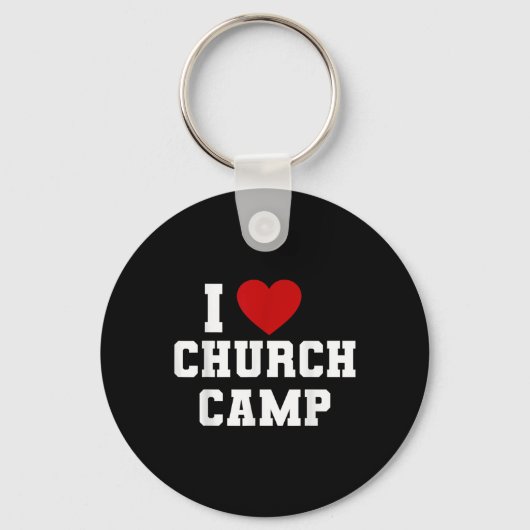 Vbs I Love Church Camp Christian Church Bible Scho Sleutelhanger (Voorkant)