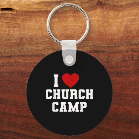 Vbs I Love Church Camp Christian Church Bible Scho Sleutelhanger (Voorkant)