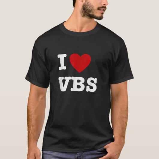 VBS I love Vacible School Christelijk VBS Chu T-shirt (Voorkant)