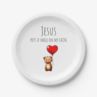 VBS Jesus zet een glimlach op mijn geloof - feest Papieren Bordje