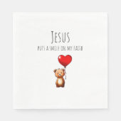 VBS Jezus zet een glimlach op mijn geloof-servette Servet (Voorkant)
