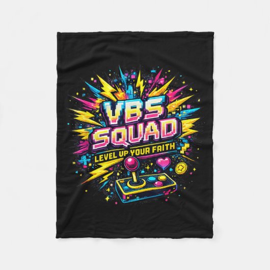 Vbs Team Kleurrijke Verfspatten Kerkontwerp Fun Fleece Deken (Voorkant)