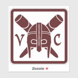 VC Helm Square Decal Sticker