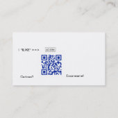 VCard QR-CODE Visitekaartje (Achterkant)