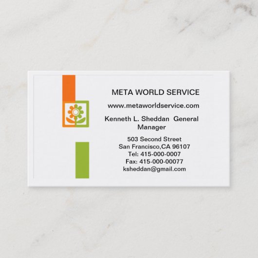 VCard QR-CODE Visitekaartje (Voorkant)