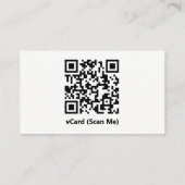 vCard QR-Visitekaartje Visitekaartje (Achterkant)