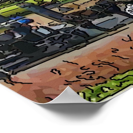 VCathedral, Jackson Square, New Orleans Poster (Hoek)