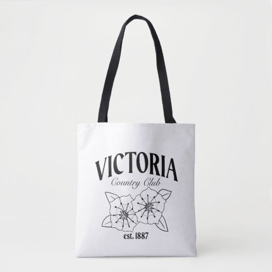 VCC Logo van Haley - Zwart Tote Bag (Voorkant)