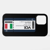 VCE Venice Boarding Pass - Italië Ticket iPhone Hoesje (Achterkant horizontaal)