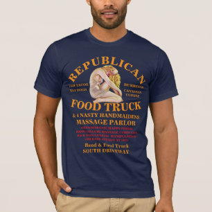 VD SOA LAGE RUGPIJN TRUMP OVERTRUMFT REPUBLIEKE PA T-SHIRT