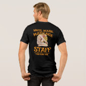 VD STD TRUMPS HAPPY EINDE MASSAGE SALON T X Tri-Blend SHIRT (Achterkant volledig)