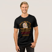 VD STD TRUMPS HAPPY EINDE MASSAGE SALON T X Tri-Blend SHIRT (Voorkant volledig)