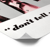 VD - Vertel het mijn mensen niet -  propaganda Poster (Hoek)