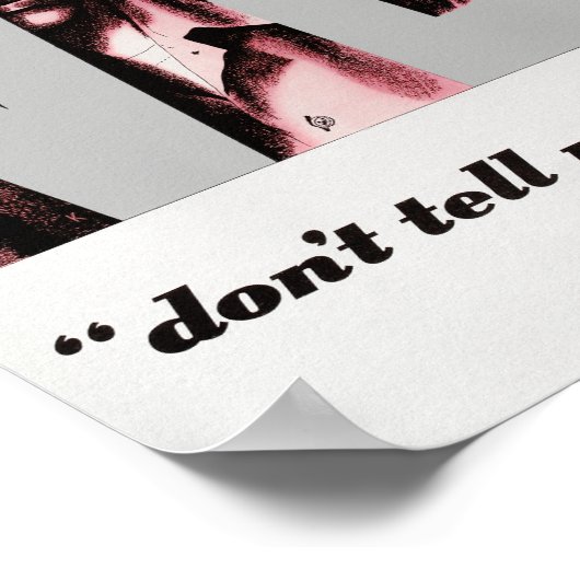 VD - Vertel het mijn mensen niet -  propaganda Poster (Hoek)