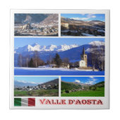 VDA005 VALLE D'AOSTA, Mozaïek, Italië, Tegeltje (Voorkant)