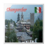 VDA032 CHAMPORCHER, Aosta Valley, Italië, Tegeltje (Voorkant)